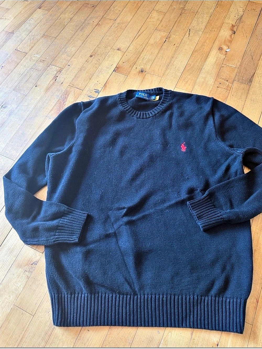 Polo Ralph Lauren Cotton Crewneck Sweater Men's Black
